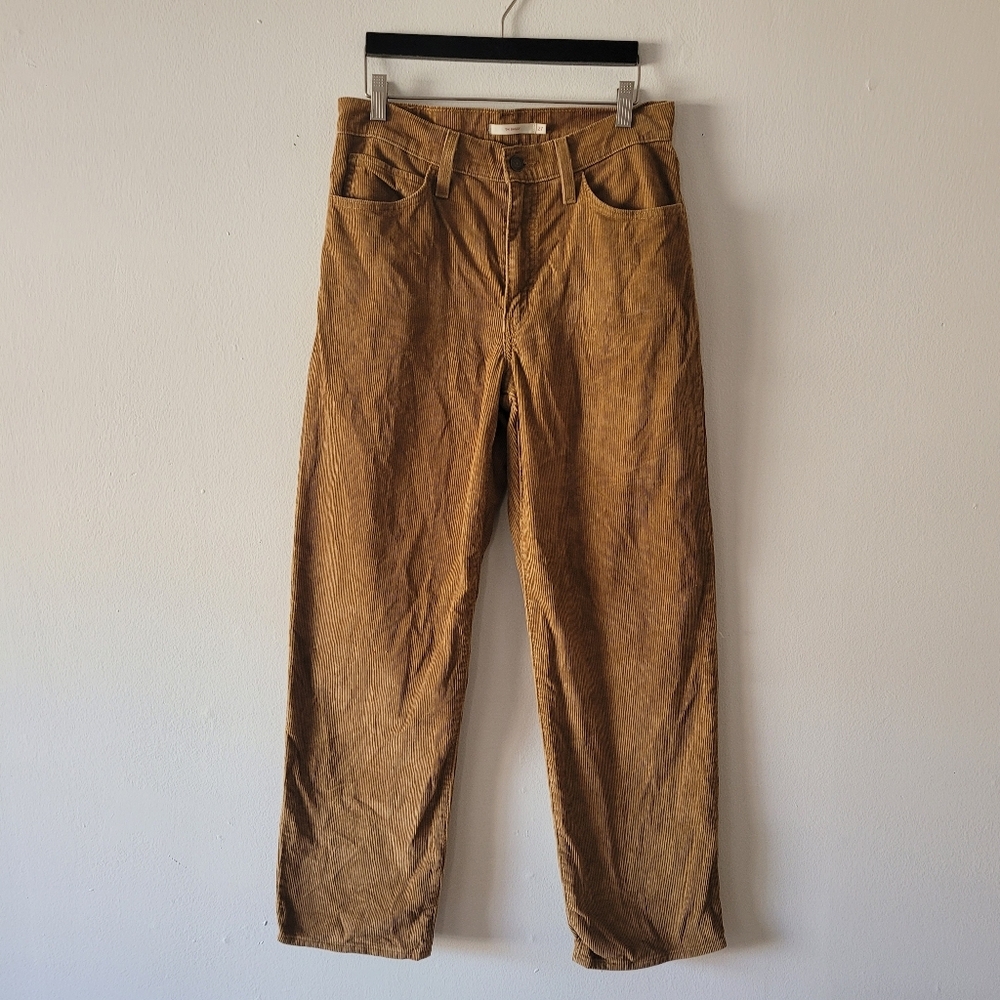 Levi Strauss 94 Baggy Cordury‎ Brown Pants Size 27 Red Tab